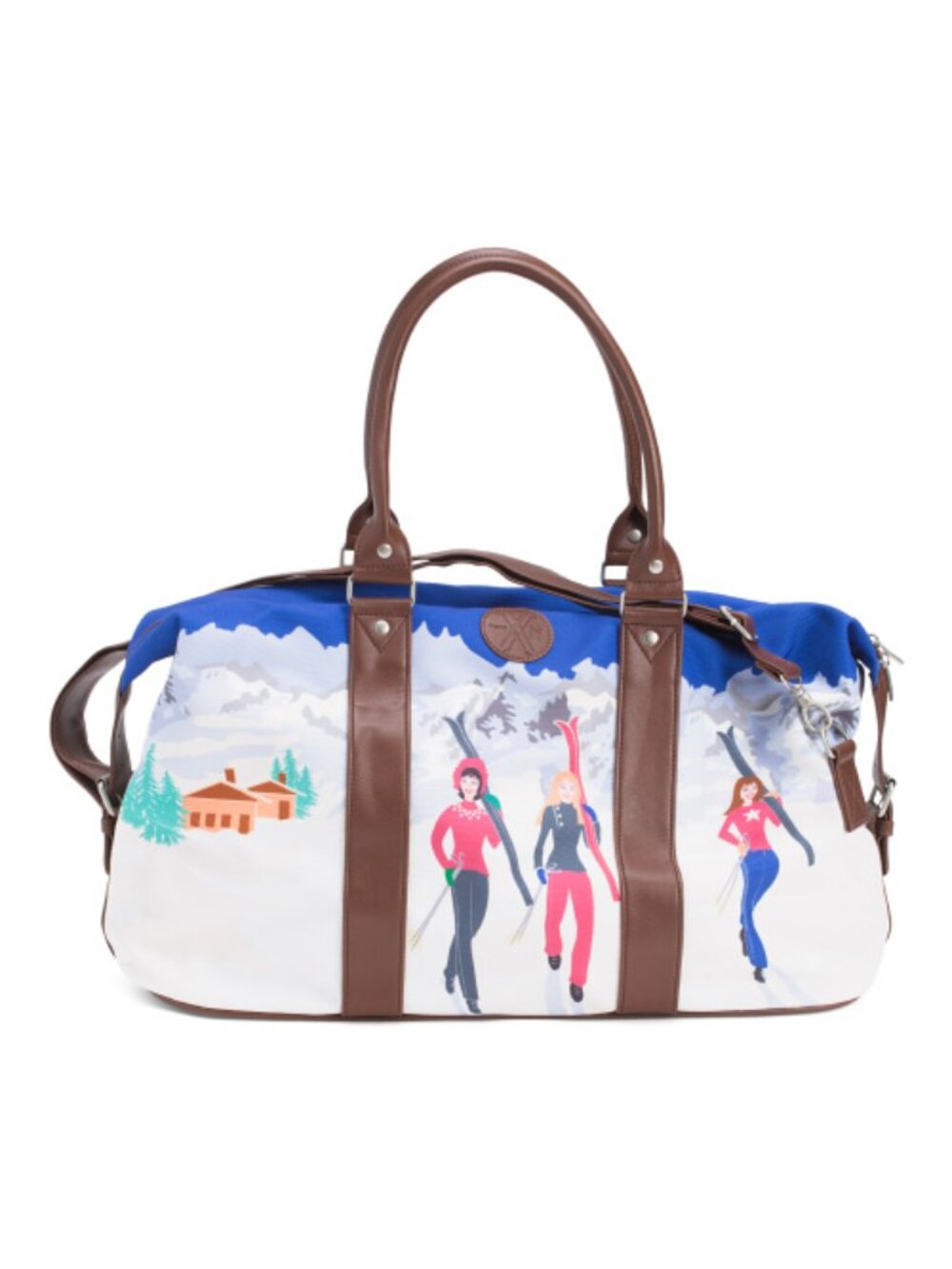 NEVE DESIGNS Unisex 21in St Anton Ski Print Weekender Duffel